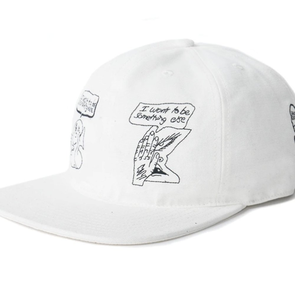 Brain Dead Leon Sandler Strap Back Hat white